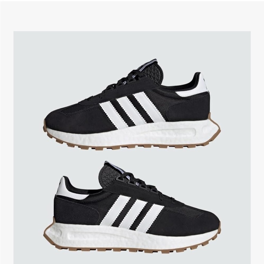 Adidas Men's Black and White Classic Sneakers Retropy E5 size 12. Like new!! - Picture 8 of 9